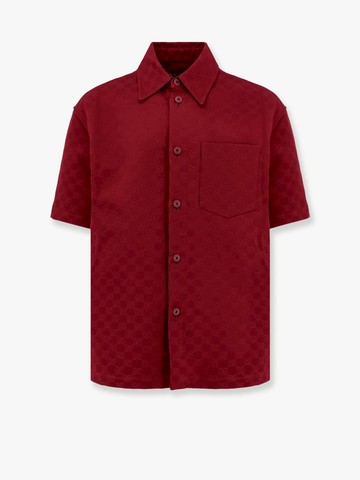 Gg jacquard oversize cotton shirt - GUCCI - gender_Man