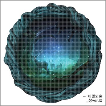 秘密森林 - 圓形窗戶 6 種類型 (blackraccoon) 復古拼貼設計