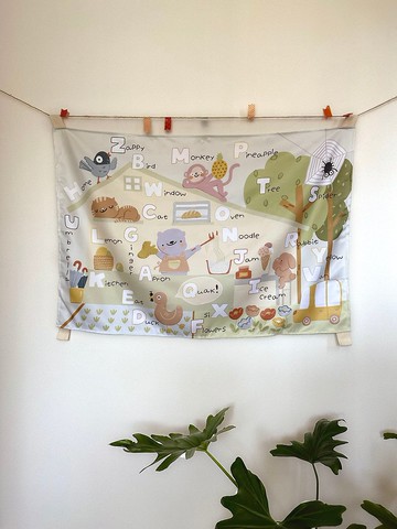 Let's Learn ABC 英文字母掛布