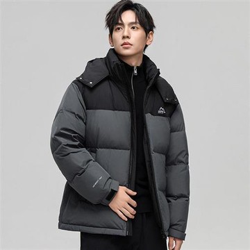 【米蘭精品】現貨+預購 頂級真羽絨外套90%鴨絨羽絨衣秋冬外套上衣大碼休閒男裝-連帽三防麵包服5色74mt5