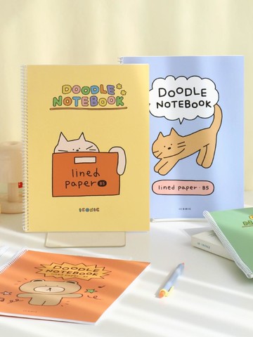 Doodle Line Note 01 Spring Notebook