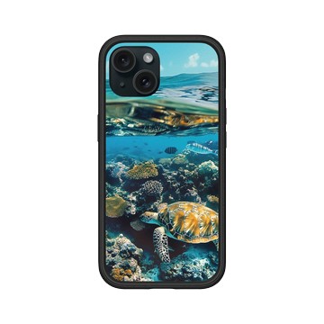 iPhone 15 Mod NX 黑 - Ocean Collection: Let's Sea 海洋系列：一路向海 - 海裡見！（大堡礁）