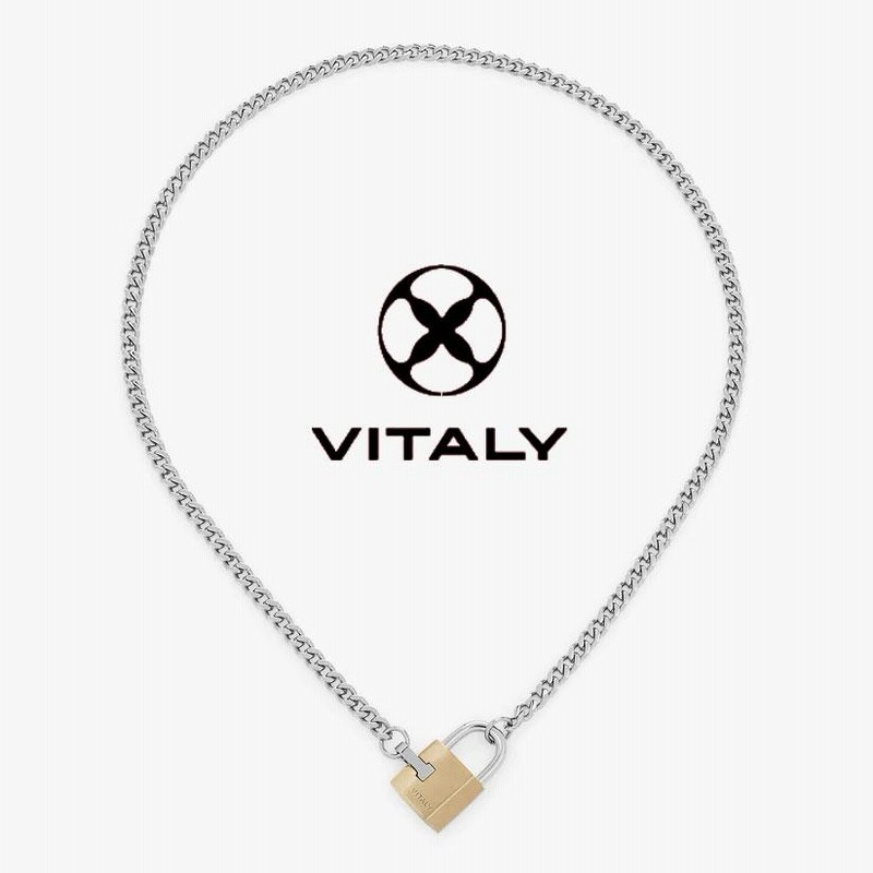 VITALY バイタリー 南京錠 ネックレス シンプル チョーカー