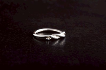 單結2號 純銀戒指 Knot Tying Ring