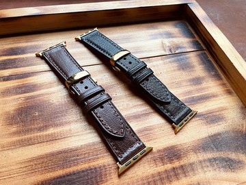 【Apple Watch 20mm 山羊皮 蝴蝶扣錶帶】各版本各尺寸適用 Ultra