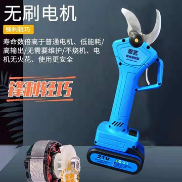 進口刀片兩電一充修枝剪剪充電式電剪刀園林園藝剪枝剪動果修枝剪 小山好物