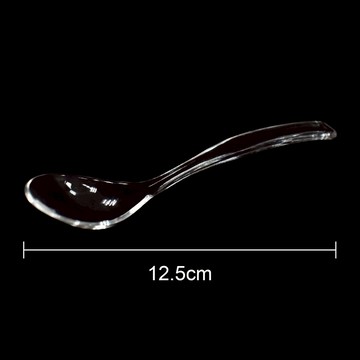 (5入)透明壓克力湯匙配件 #1520D
