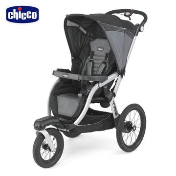 chicco-Tre運動版豪華三輪推車-率性黑