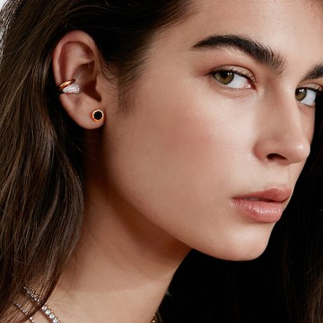 NCT 精選 | ROCA 迷你圓形黑瑪瑙耳環