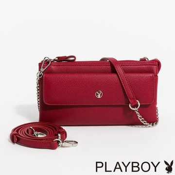 PLAYBOY - 斜背包  Urban Muse系列 - 紅色
