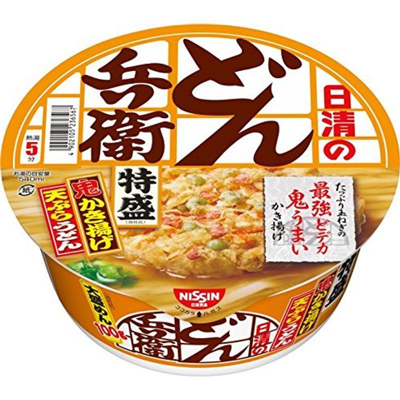 日清食品 日清のどん兵衛 特盛かき揚げ天ぷらうどん 138g×12個