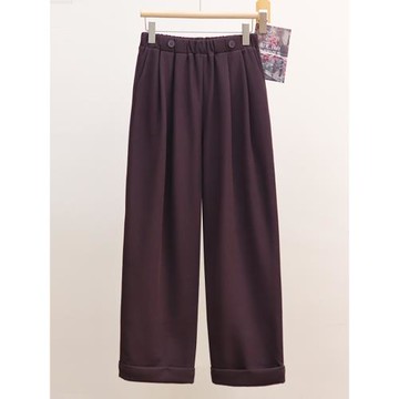 開心依典2723松緊腰休閑褲女秋新款韓版寬松工裝小個子九分奶奶褲