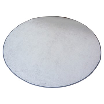 inroom Plain Soft系列 素色短毛圓形地毯 灰色 聚酯纖維  150cm