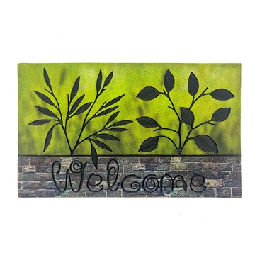 G+居家 橡膠植絨戶外地墊-80x45cm 迎賓地墊/入門墊/刮沙地墊/玄關墊/橡膠地墊/蹭土墊/入戶墊/進門地墊