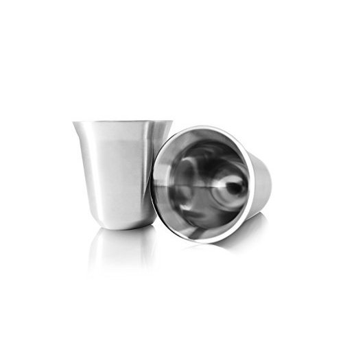 80mL (2.7 Ounce) Stainless Steel Espresso Cups Double Wall Vacuum Insulated