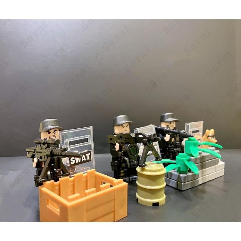 LEGO レゴ 互換 ブロック SWAT 警察 特殊部隊 アンチテロ部隊 6体