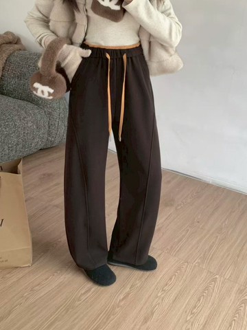 寒流來也能時髦的抓絨褲子