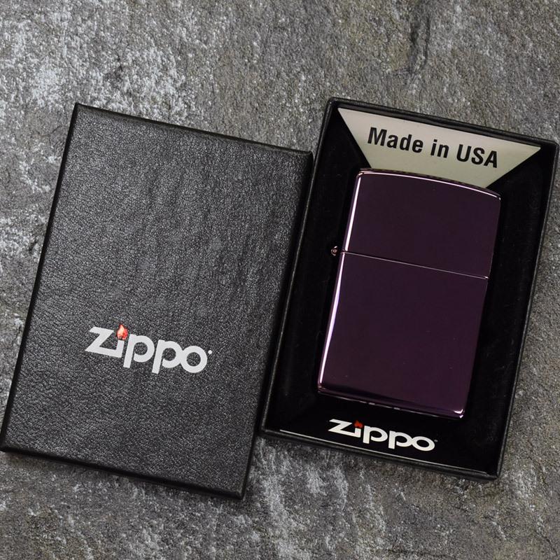 ZIPPO ジッポライター ABYSS(アビス) 無地 ジッポー ライター パープル(紫) #24747 プレゼント