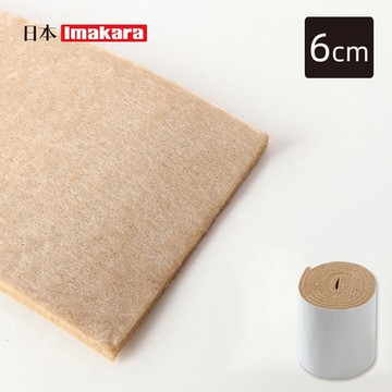 日本Imakara 減震消音毛氈靜音貼/地板防刮墊(寬6cm×1m)-XL-3入