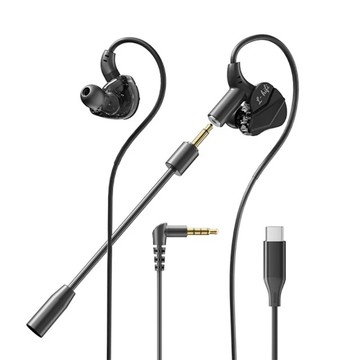 DTAudio 耳掛式電競耳機 3.5mm  黑色  GC‐07