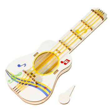 「雙成教具」STEM教育手工diy橡皮筋吉他 科學實驗小學生科技製作套裝教具