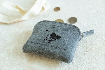 【不憂慮】毛氈布零錢包 | 拉鍊 收納 禮物 福音 基督教
