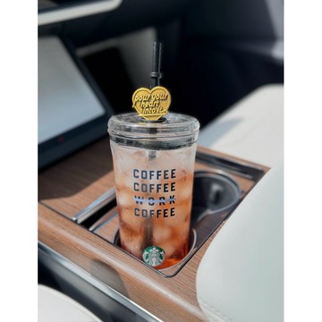 在台現貨24hrs出貨+預購♡【中國限定】星巴克STARBUCKS丹寧系列趣味圖標吸管玻璃杯冷飲杯