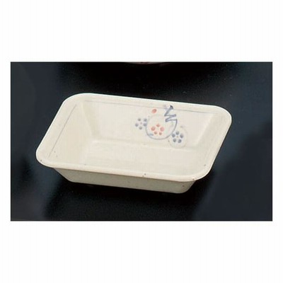 関東プラスチック メラミン「かりん」角皿 DI-20-K (62-6849-54)