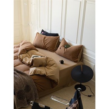 秋冬季加厚100S磨毛床上三四件套全棉純棉床單床笠款保暖被套床品