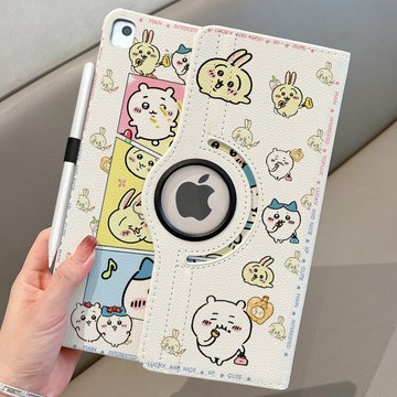 吉伊卡哇iPad2025A16 Pro11寸保護套10.2寸9/11代360°旋轉Air7/65防摔9.7寸2026