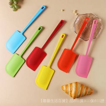 🎉台灣發貨免運 🎉一體大號方形硅膠颳刀奶油蛋糕抹刀果醬傢用廚房圓角颳闆式跨境
