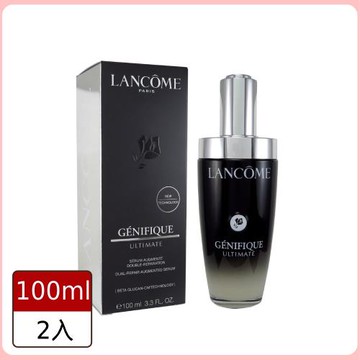 【LANCOME 蘭蔻】超極限肌因賦活露100ml (全新小黑瓶PRO)*2入組