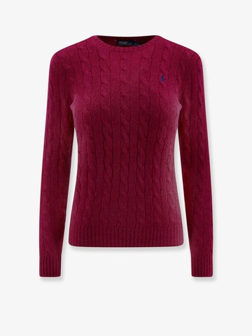 Wool and cashmere sweater with embroidered logo - POLO RALPH LAUREN - gender_Woman