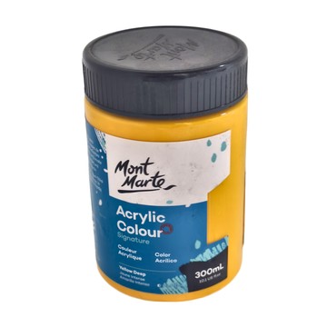 Mont Marte 蒙瑪特 壓克力顏料 深黃 300ml  1色