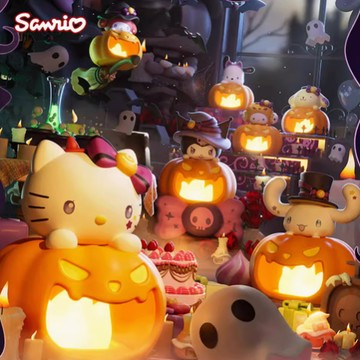 限量預購【遊戲家】三麗鷗 聖誕夜驚魂小夜燈 三麗鷗小夜燈 3D 床頭燈 生日禮物 (盲盒角色隨機出貨)