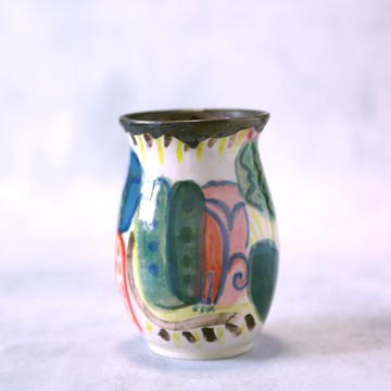 手繪鄉村風景花瓶