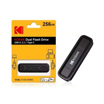 KODAK K143D USB-C 3.2 Gen1 OTG 高速雙模式隨身碟 256GB
