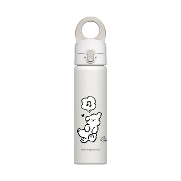 磁吸水壺 AquaStand 不鏽鋼 700cc - 附吸管 白 - YEYE - 快樂哼著歌