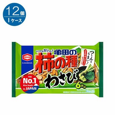 亀田製菓 亀田の柿の種 わさび（6袋詰） 173g×12袋