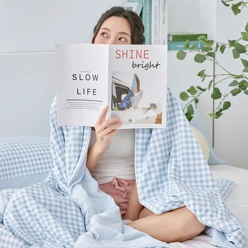 La Belle 眠綿冰涼被 玻尿酸抗菌涼感涼被150x195cm 多款任選 - 冬呱愛玉