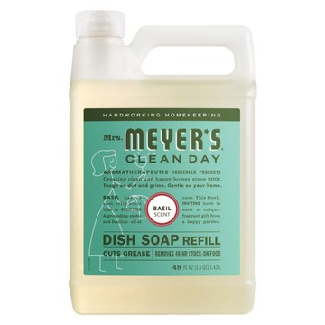 Mrs.MEYER'S 梅耶夫人 香氛洗碗精補充瓶 草本  1個  1420ml