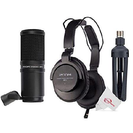 Zoom PodTrak P8 Portable Multitrack Podcast Recorder   Zoom ZDM-1 Podcast Mic Pack Accessory Bundle With Microphone