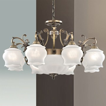 銅製品手工玻璃吊燈 F37-21-91021