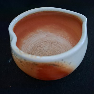 愛心形抹茶碗手拉胚柴燒茶碗自然落灰火吻個性商品最佳禮物紀念品