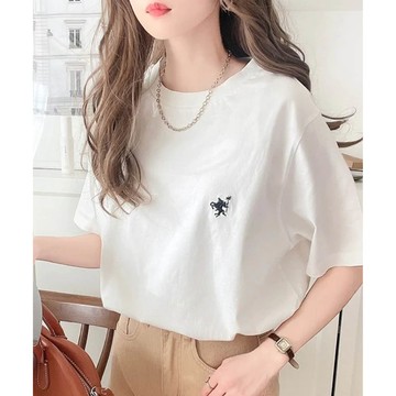 日本 Classical Elf - Java 純棉logo定番款短袖上衣-白