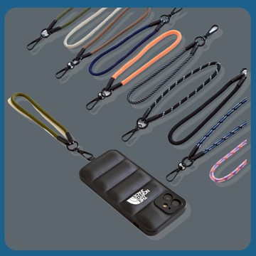 台灣現貨 17色  5MM 強化固化布 手機短掛繩  鑰匙圈  強化固化布 手機繩 手機背繩 手機吊繩  手機掛繩