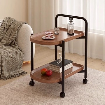免運/可開票 快速出貨   茶幾家用小推車客廳陽臺沙發床頭迷你小桌子儲物置物架角幾帶輪