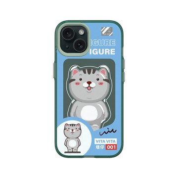 iPhone 15 Clear 憂墨綠 - VITA VITA．塔仔是隻貓 - 還缺這隻大公仔