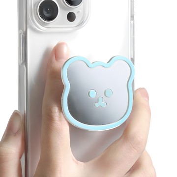 NUART 鏡面手機支架  1個  天藍色