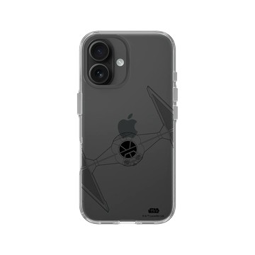 iPhone 16 Clear 透明 - 迪士尼-星際大戰 Star Wars - 鈦戰機-線條黑